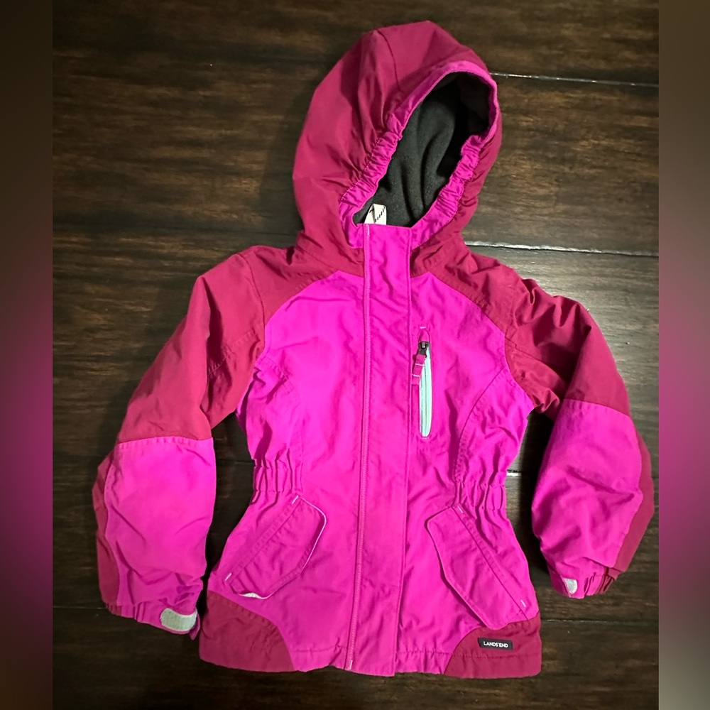 LandsEnd girls squall snow jacket M 5-6